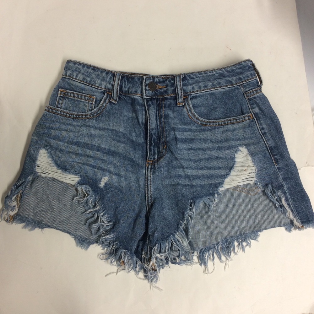 Cello Distressed Cut-off Blue Jean Shorts Sz S